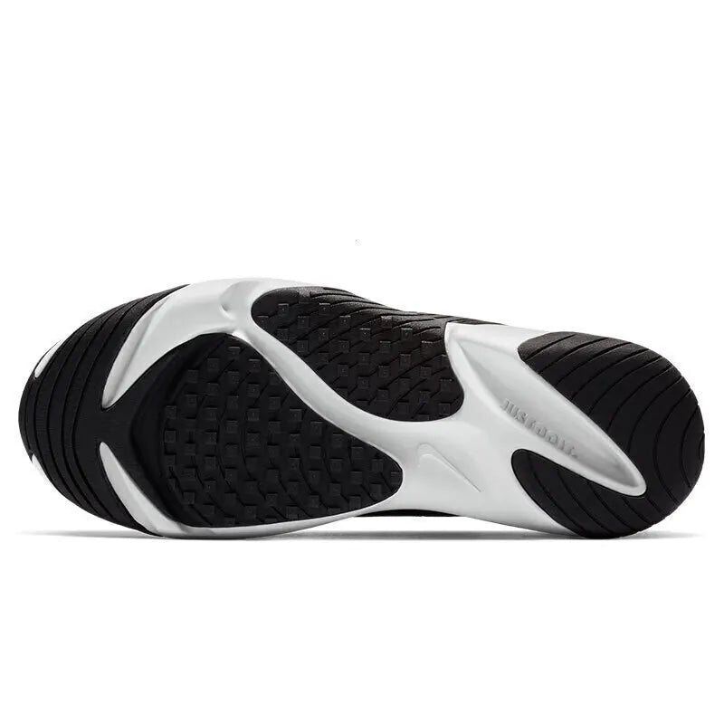 Nike Zoom 2K Air Non-slip Breathable Mid-top Air Cushioned Casual City Commuter Running Shoes For Women Black White AO0354-100